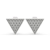 Triangle earrings crafted with precision and elegance.