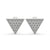 Triangle earrings crafted with precision and elegance.