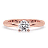 Round Solitaire Engagement Ring In Rose Gold