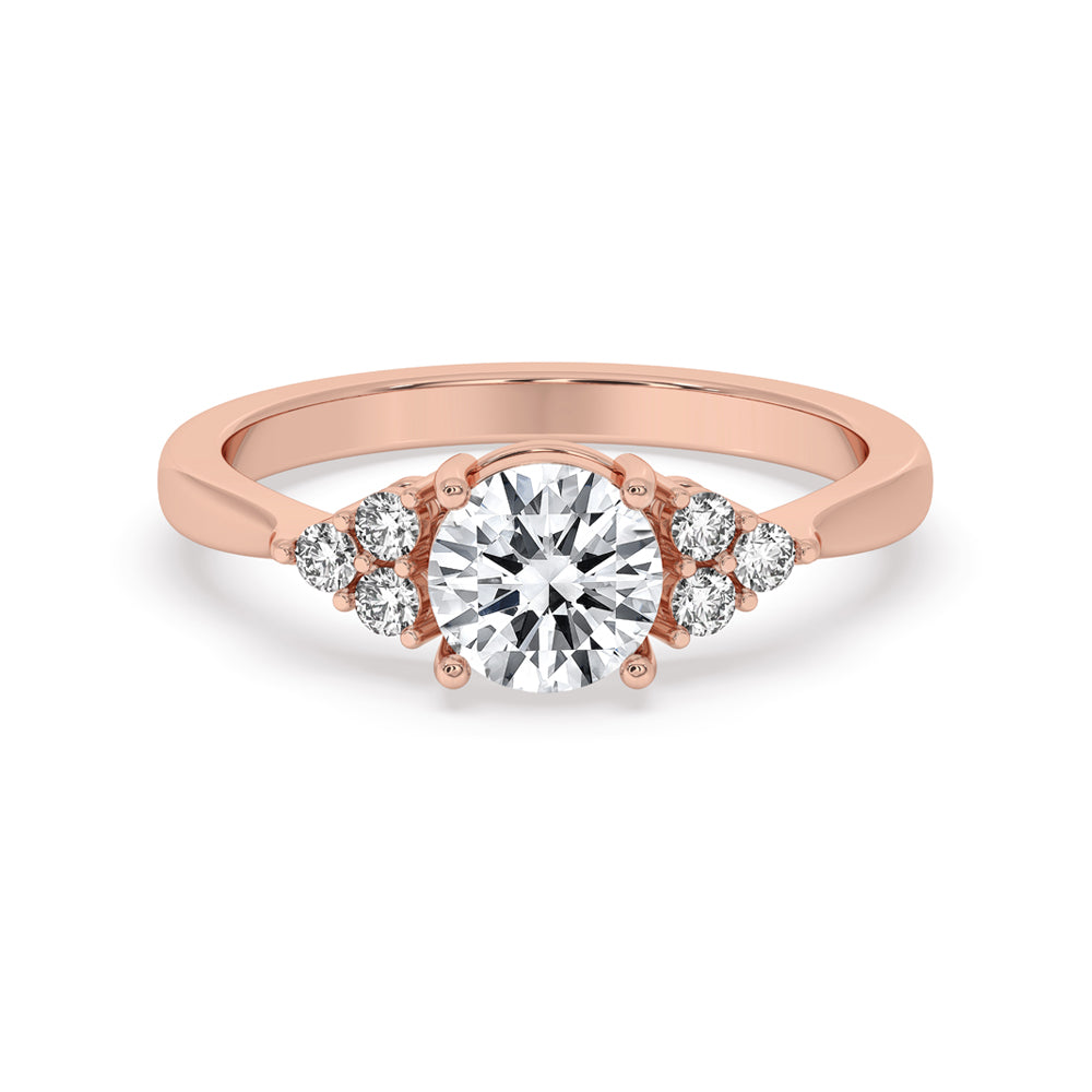 Round Cut Lab Grown Muse Engagement Ring