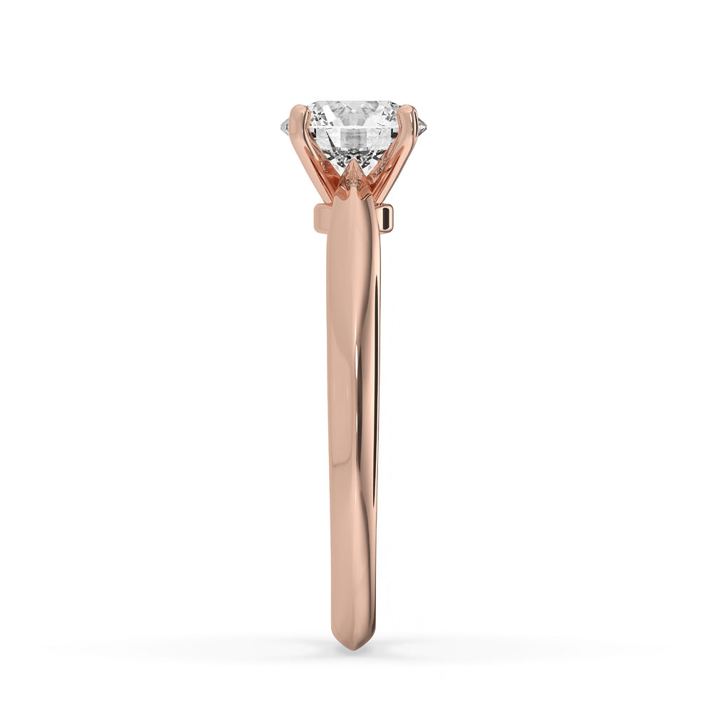 Tapered Shank Engagement Ring