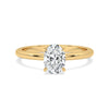 Lab Created Diamond Oval Solitaire Engagement Ring