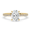 Oval Pave Diamond Engagement Ring