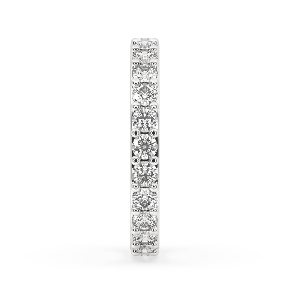 White Gold Eternity Wedding Band