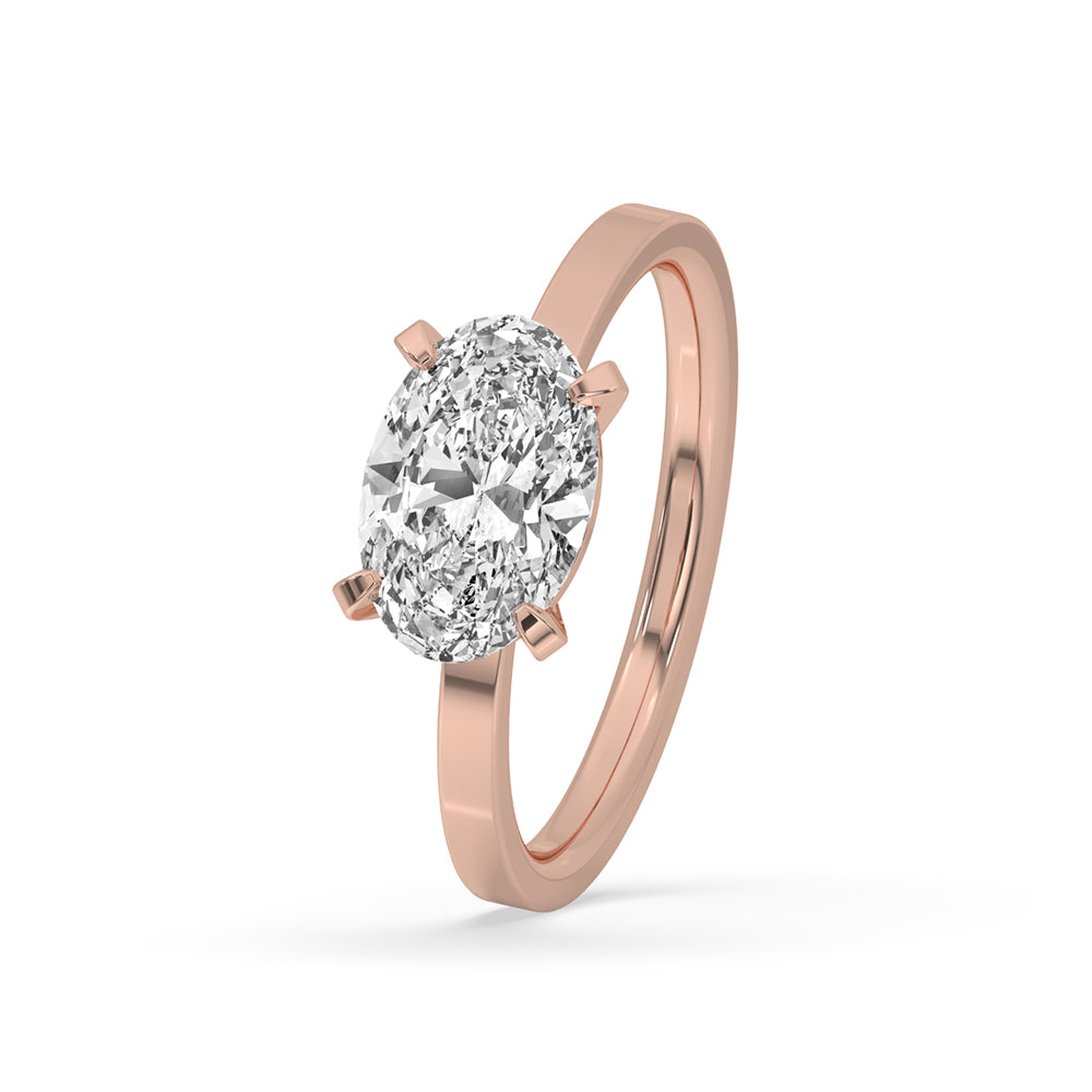 Oval Cut Solitaire Engagement Ring