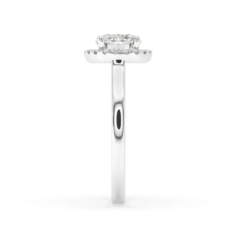 Introducing Our Exquisite Round Halo Engagement Ring