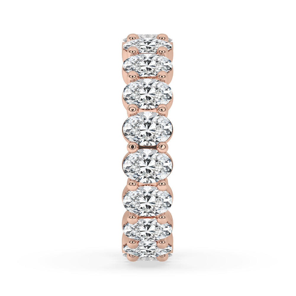 Oval Eternity Wedding Band