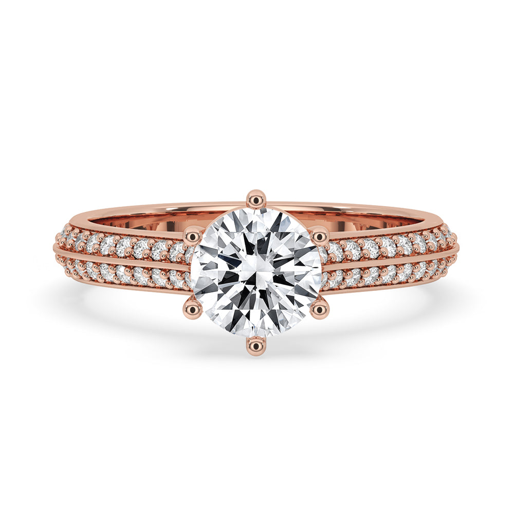 Classic Knife Edge Solitaire Engagement Ring