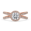 Classic Halo Diamond Engagement Ring