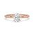 2 Carat Oval Solitaire Engagement Ring In Rose Gold