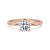 Captivating Hidden Halo Engagement Ring: Lab-Created Elegance