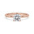 Captivating Hidden Halo Engagement Ring: Lab-Created Elegance