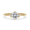 Round Cut Muse Engagement Ring In Yellow Gold