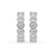 Diamond hoop earrings featuring round cut diamond earrings for women, adding timeless elegance to any outfit.
