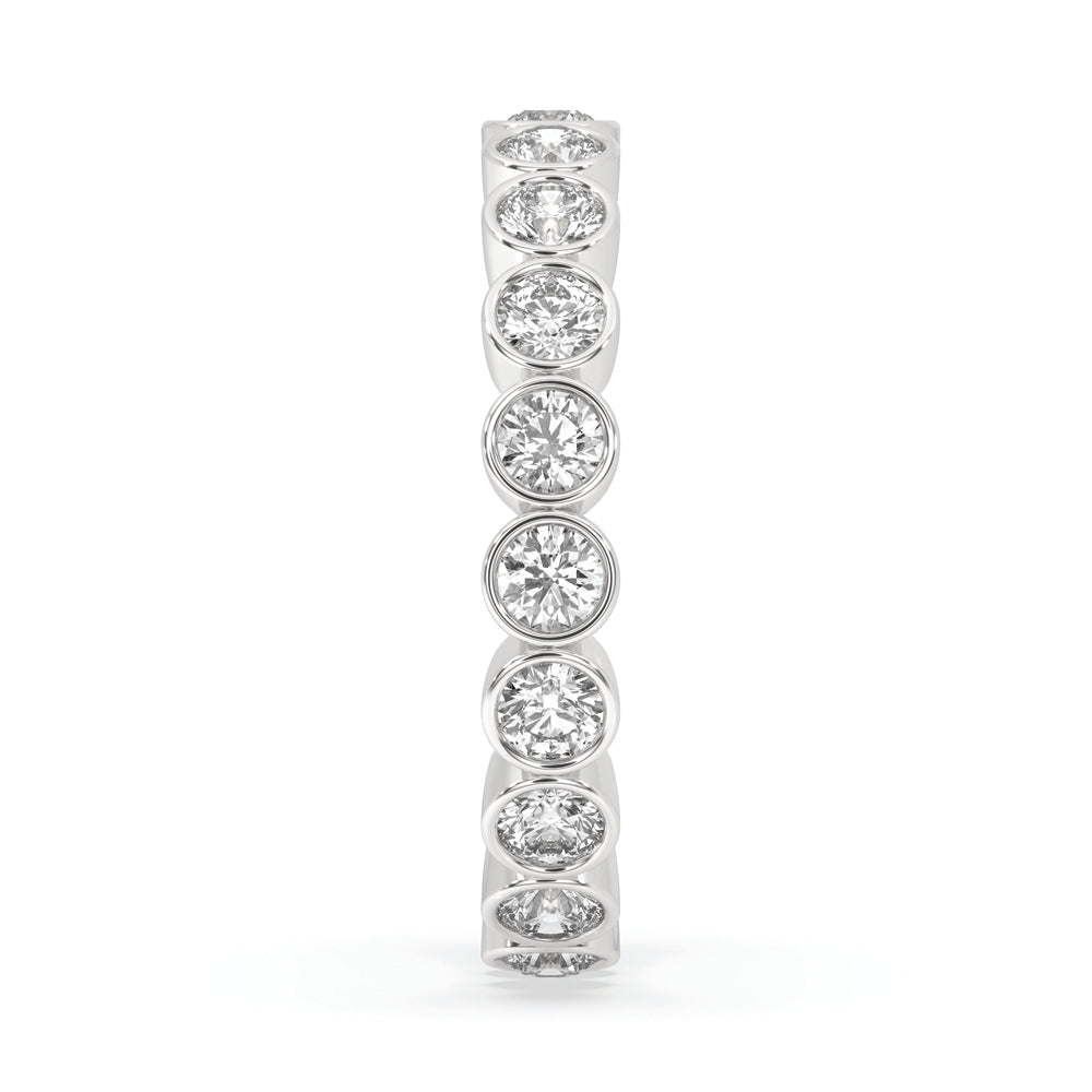 Elegant white gold band perfect for timeless elegance.
