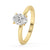 Lab Created Diamond Oval Solitaire Engagement Ring