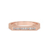 Rose Gold Wedding Band For Womens