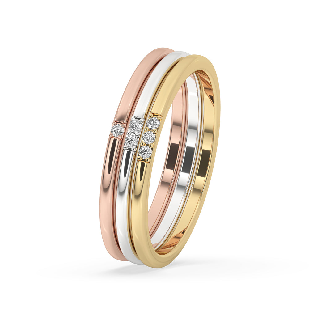 Classic Comfort Fit Diamond Wedding Bands