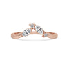 Rose Gold V-shaped Wedding Band