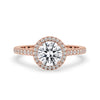 Diamond Round Halo Engagement Ring