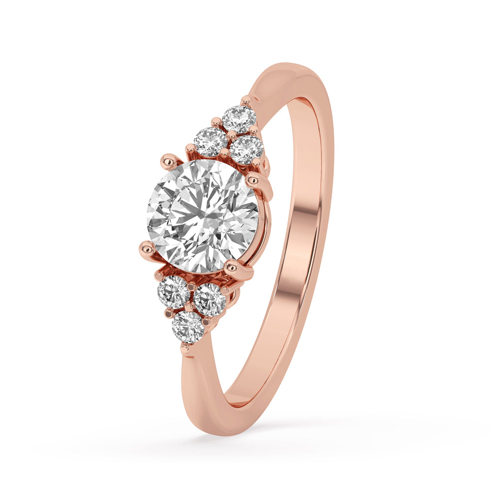 Round Cut Lab Grown Muse Engagement Ring