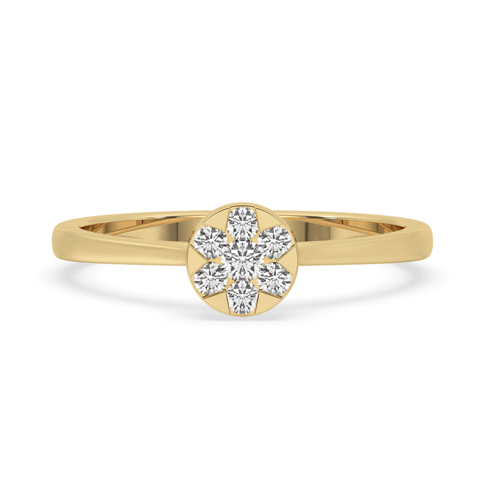 Tapered Cathedral Engagement Ring