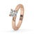 Round Solitaire Engagement Ring In Rose Gold