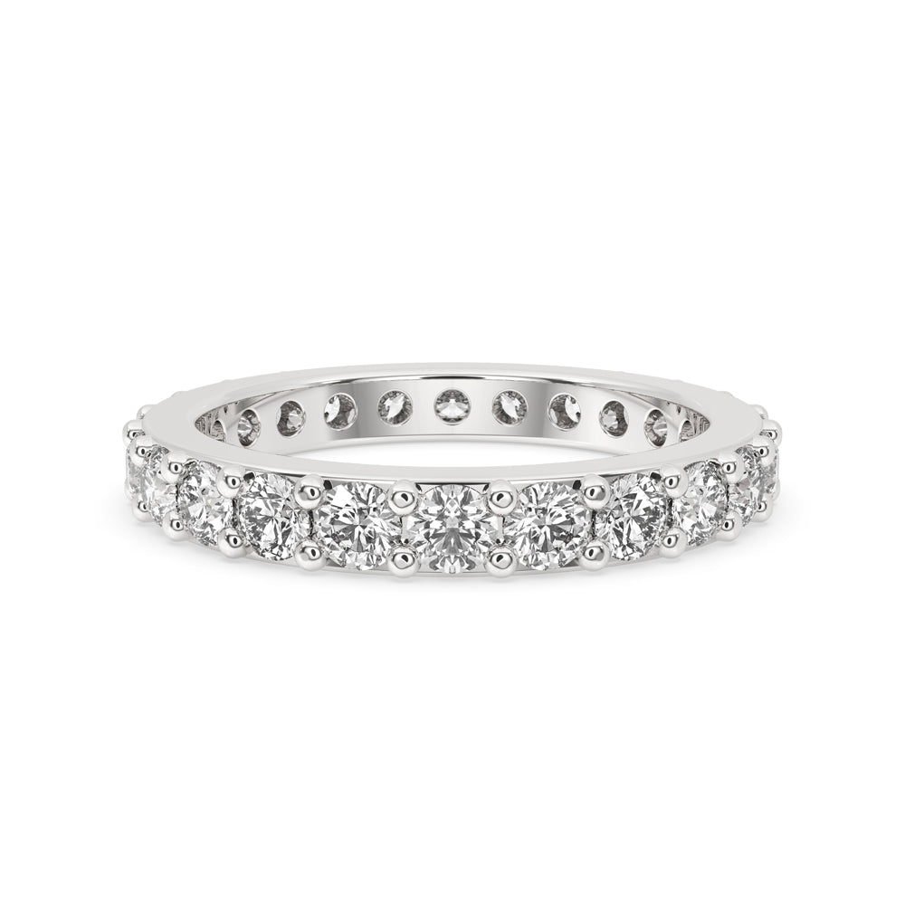 White Gold Eternity Wedding Band