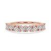 Baguette Diamond Wedding Band - Zig Zag Band