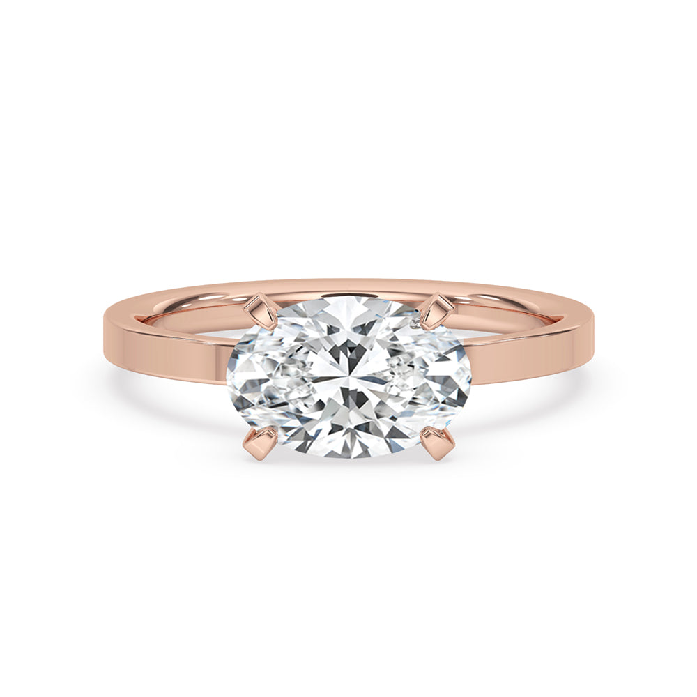 Oval Cut Solitaire Engagement Ring