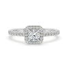 Princess Cut Halo Engagement Ring