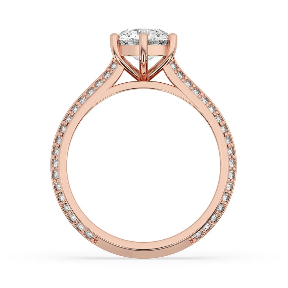 Classic Knife Edge Solitaire Engagement Ring