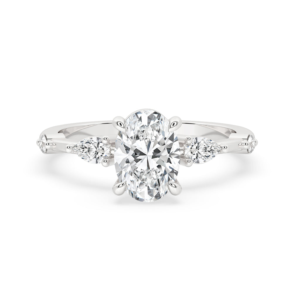 Oval Lab Grown Diamond Engagement Ring