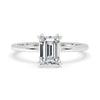 1 Carat Emerald Cut Diamond Solitaire Engagement Ring