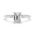 1 Carat Emerald Cut Diamond Solitaire Engagement Ring