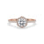 Lab Created Diamond Halo Engagement Ring