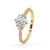 Round Cut Muse Engagement Ring In Yellow Gold