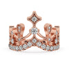 Royal Crown Wedding Band In Rose Gold