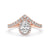 Pave Halo Engagement Ring