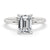 Emerald Cut Diamond Solitaire Engagement Ring