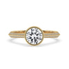 Classic Bezel Set Engagement Ring In Yellow Gold