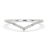 White gold diamond wedding band with a timeless and elegant finish.