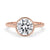 Bezel set engagement ring with a stunning 2 carat round diamond in a classic design.
