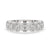 White gold wedding band with intricate craftsmanship.
