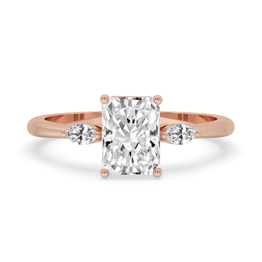 Radiant cut engagement ring featuring a radiant diamond cut ring with exceptional brilliance and timeless elegance.
