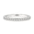 Elegant Half Eternity Wedding Band with timeless design.
