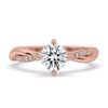 Twisted engagement ring with a unique and elegant design, perfect for showcasing timeless beauty and style.
