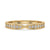 Tapered pave wedding band with intricate detailing for a modern yet timeless look.
