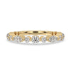 Marquise wedding band set featuring stunning marquise diamond accents.
