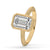 Emerald Cut Lab Grown Diamond Solitaire Engagement Ring